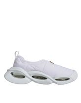 Dolce & Gabbana White Padded Fabric Low Top Sneakers Shoes -   -  Dolce & Gabbana.